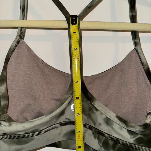 Lululemon Flow Y Lululemon Army Green Tie Dye Top Size 32A - Picture 8 of 9